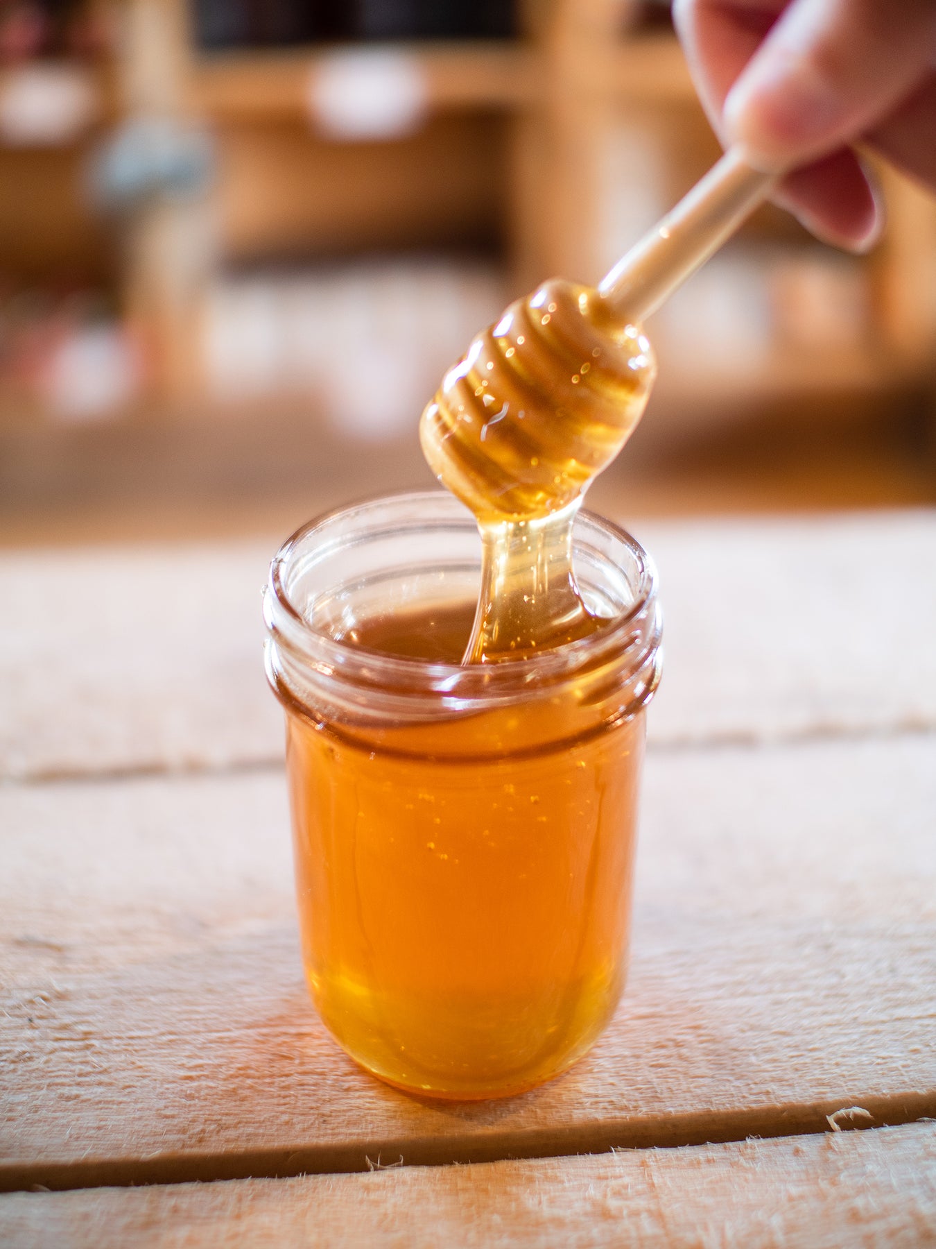 Miel brut pur et naturel à 100% pur en pot Mason refermable