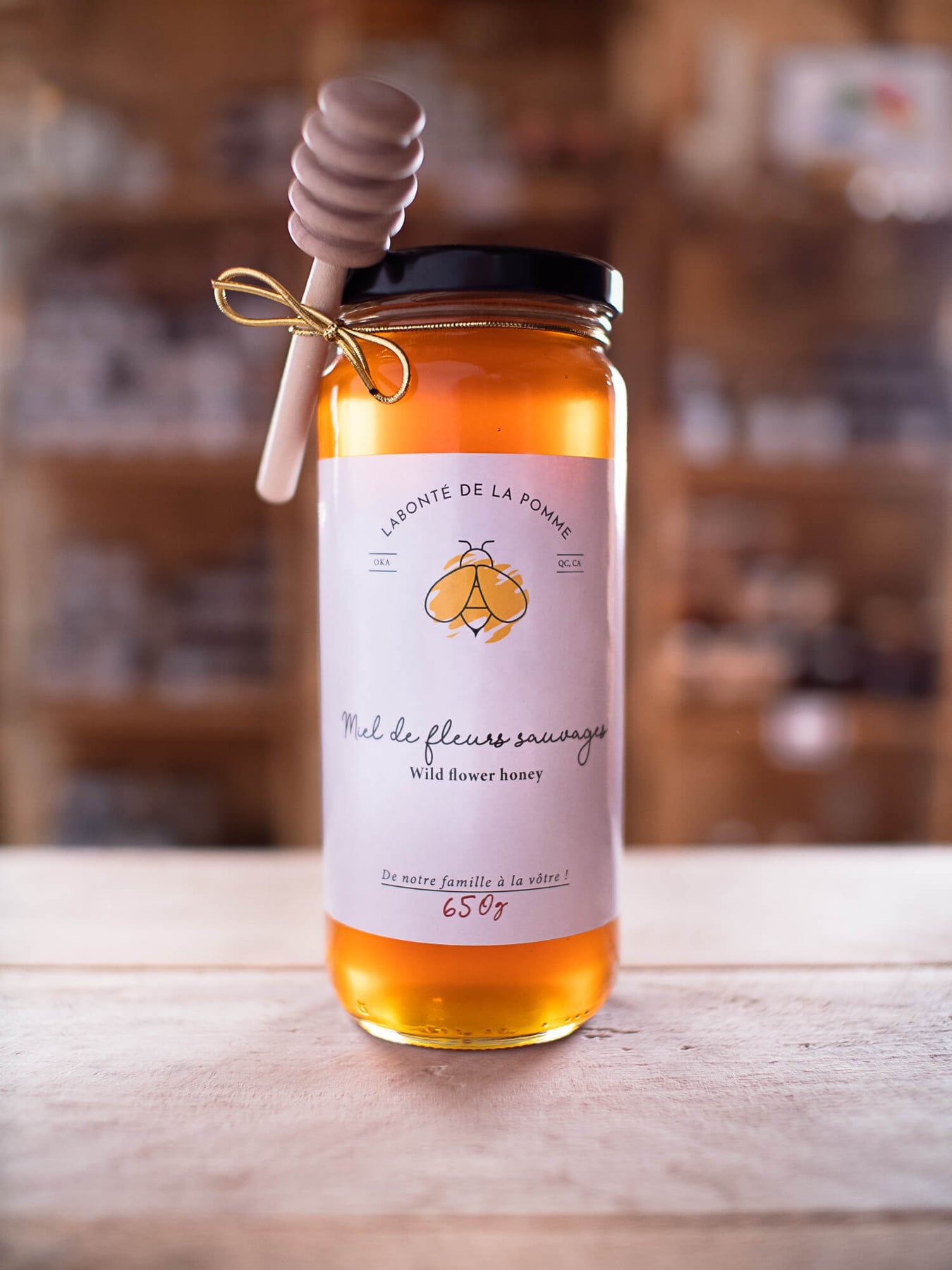 12 bâtons de miel bois naturel